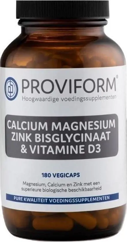proviform calcium magnesium zink vitamine d3 vegan capsules