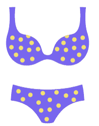 bikini met brede bandjes